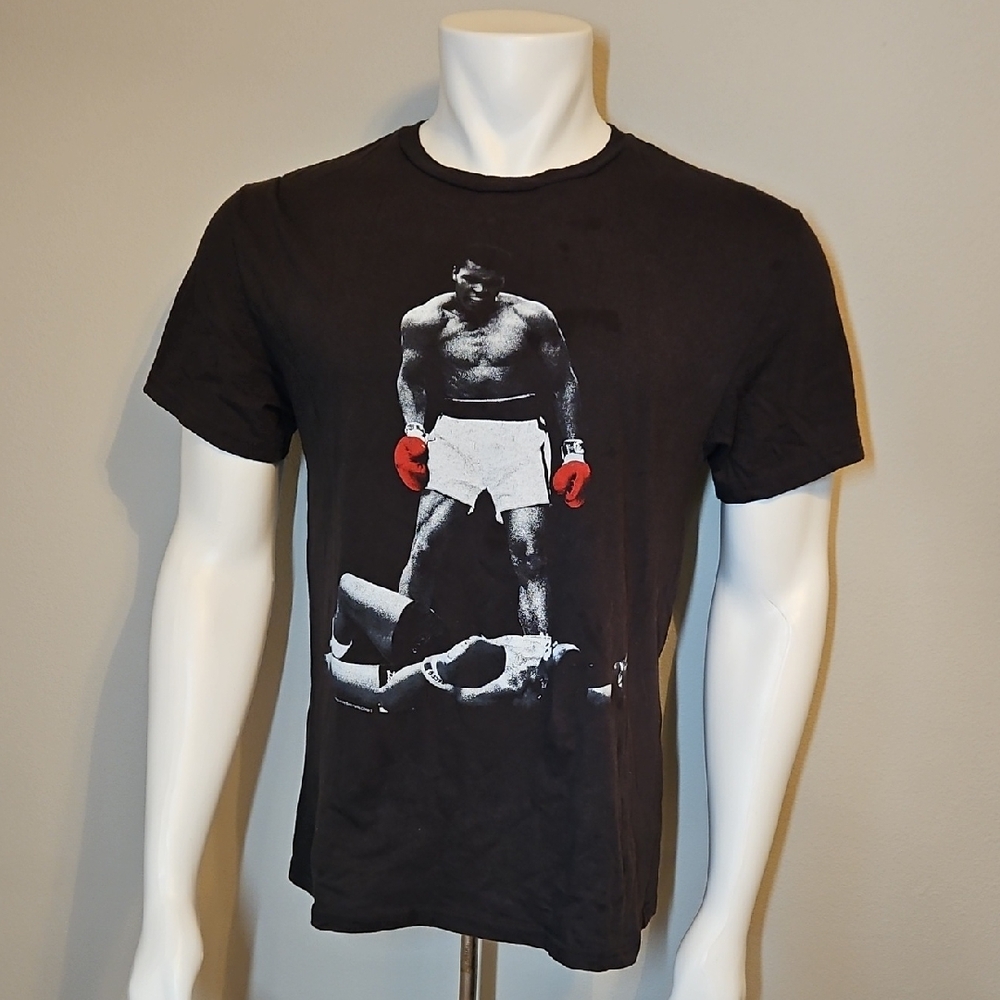 Muhammed Ali Black Graphic T-Shirt Size Medium